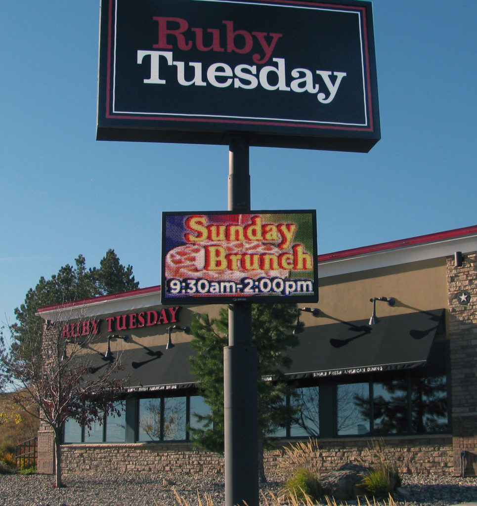 Ruby Tuesday Full Color LED Signs
