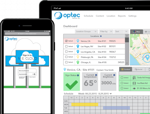 Optec MECloud Software
