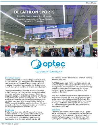Decathlon Sports Indoor LED Displays Case Study