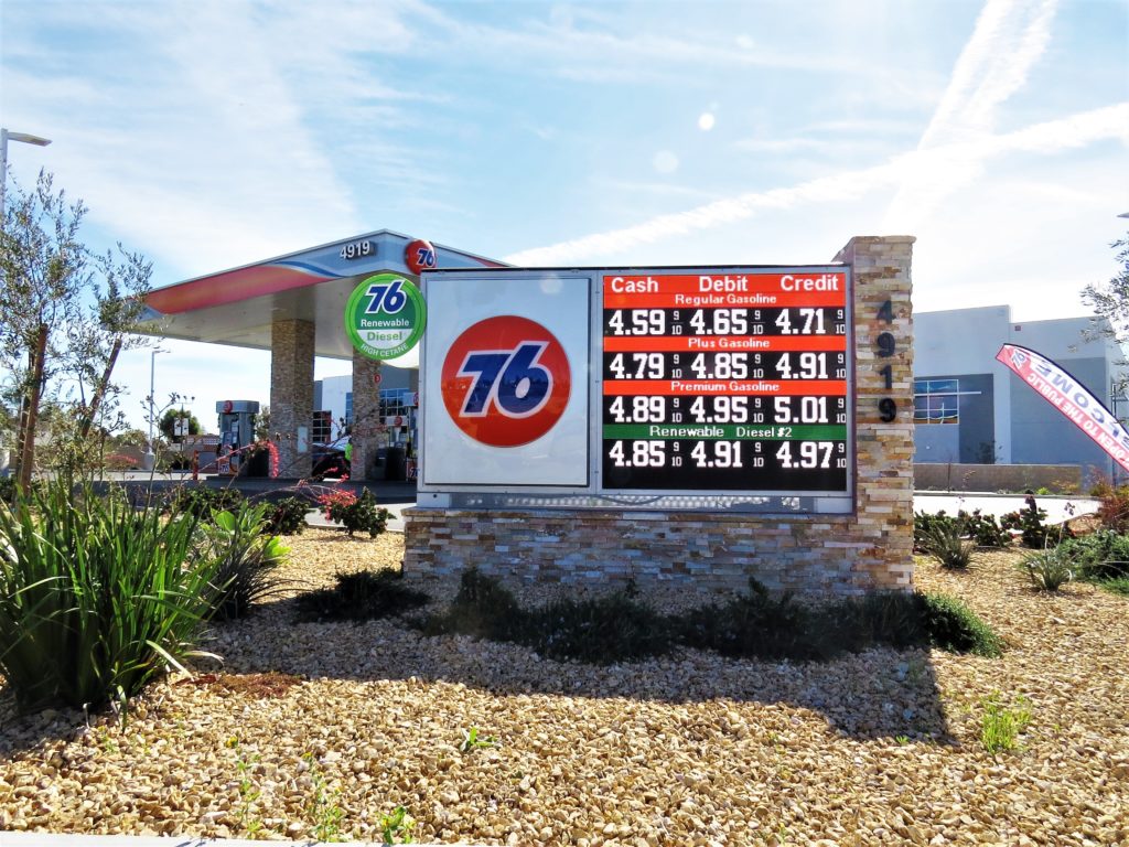 6MM 288x144 Matrix Full Color Virtual Gas Price LED Displays