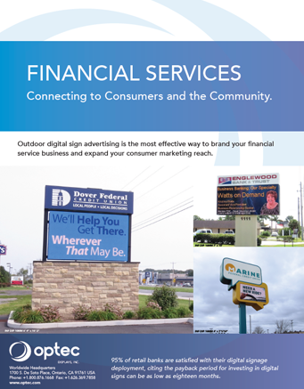 Digital Signs for Financial Services