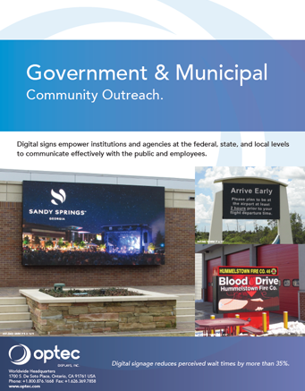 Digital Signs for Government & Municipal