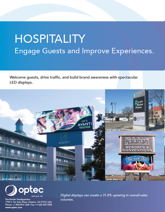 Digital Signs for Hospitality