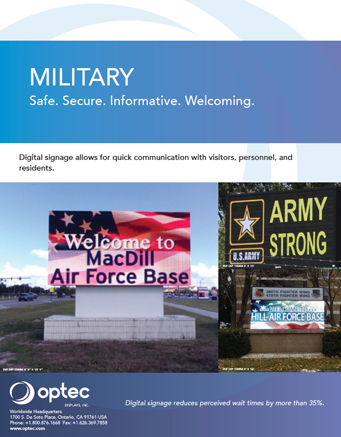 Digital Signs for the Military