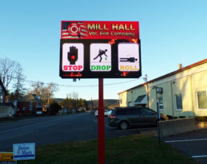 Mill Hall Volunteer FD 10MM HB 20X256 Matrix Digital Signs